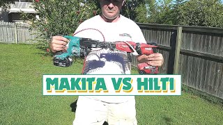 Makita 18v Autofeed Drywall Screw Gun VS Hilti 22v Drywall Collated [upl. by Florenza872]