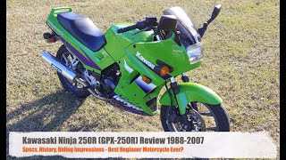 Kawasaki Ninja 250R GPX250R 19882007 Review  Specs History Riding Impressions [upl. by Hu]