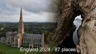 England 2024  87 places  england devon cornwall somerset wiltshire [upl. by Ecurb411]