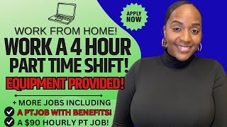 🙌🏾 WORK 4 HOURS A DAY PART TIME  A PART TIME JOB WITH BENEFITSEQUIPMENT WORK FROM HOME JOBS 2024 [upl. by Haveman]