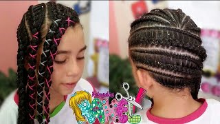 Trenzas Africanas Trenzas De Lado Peinados Rakel 7 [upl. by Mila307]