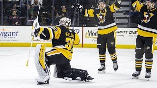 Alex Nedeljkovic becomes the first goalie in AHL history to score twice [upl. by Studley]