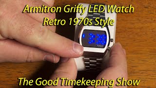 New 1970s Style Retro quotGriffyquot Armitron LED watch [upl. by Anrym]