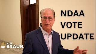 NDAA Vote Update  Senator Braun [upl. by Strader354]