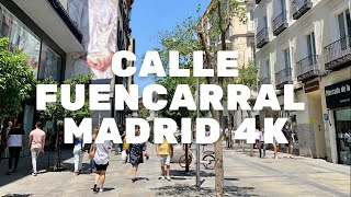 WALKING TOUR CALLE DE FUENCARRAL  MADRID 4K NOVEMBER2021 [upl. by Ecyob]