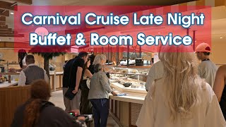 Carnival Cruises Late Night Buffet amp Room Service Menus 2024 ✨ [upl. by Chemush846]