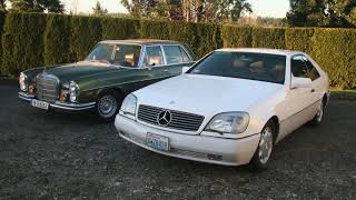 Mercedes Engineering Milestones 1970 63 300SEL and 1995 V12 C600 Compared Beast to Son of Beast [upl. by Winthorpe462]