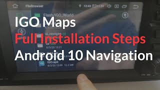 Igo Maps Full Installation Steps on Android 10 navigation [upl. by Ynnelg]