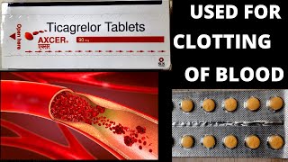 axcer 90 mg tablet use in Hindi how to use ticagrelor tablet axcer side effects use in heart disease [upl. by Jud]