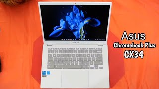 Asus Chromebook Plus CX34 Unboxing and First Impressions White [upl. by Suki517]