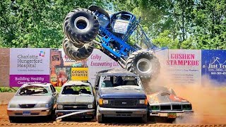 Goshen Stampede Monster Truck Mania 61321 Highlights [upl. by Hamnet]