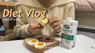 vlog 🔥급찐급빠🔥 운동없이 5일만에 48kg6337→5853 감량  쉽고 간단한 다이어트  직장인다이어트  다이어트 브이로그 감동란 밤고구마 오호라 [upl. by Paco954]