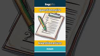 🇬🇧🇵🇱 questionnaire  kwestionariusz  learn English  Uczmy się angielskiego [upl. by Abagael]