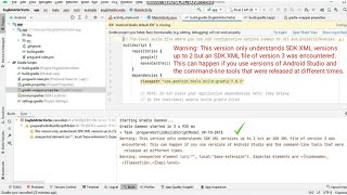 This version only understand SDK XML versions up to 2 but an SDK XML file of version 3 was encounter [upl. by Einrae]