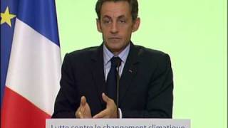 Sarkozy dévoile sa taxe carbone [upl. by Eilram]