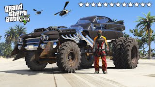 ECHAPPER A 12 ETOILES avec TOUS les véhicules de MAD MAX sur GTA 5 [upl. by Yarod584]