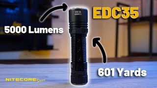 Most Powerful Compact EDC Tactical Flashlight Yet  Nitecore EDC35 Full Review [upl. by Leontina643]