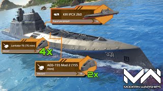 KRI IFCX 260 NEW BATTLEPASS FROM INDONESIA 🇮🇩 REVIEW amp TEST DAMAGE  MODERN WARSHIPS [upl. by Lemrac]