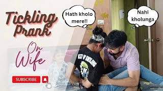 Tickling prank on my wife  Gone Extreme😜 Gullu amp Chinki [upl. by Laon]