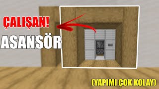 Minecraft ÇALIŞAN ASANSÖR Nasıl Yapılır  KOLAY 1165 [upl. by Kire497]