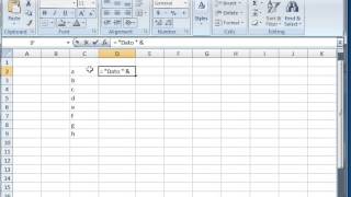 Concatenate String with column value in excel [upl. by Tanney958]