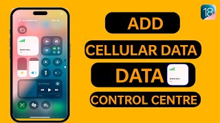 How to add cellular data to control centre in iOS 18181 [upl. by Aleakcim]