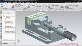 Bench Vise Clamping Morsa NX Siemens Parte 06 de 06 [upl. by Llerrom]