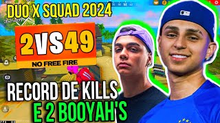 RECORD DE KILL E 2 BOOYAH NO DUO X SQUAD FREITAS E NOBRU RANQ ANTES DA ATUALIZAÇÃO [upl. by Ardys]