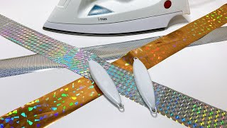 ホログラムの熱転写やってみた【part1】アイロン使用 Hot Stamping Metal Jigs with Electric Iron [upl. by Dronski794]