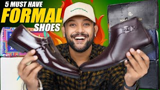 Top 5 Formal Shoes for OfficeCollegeWedding for Everyone 🔥 Loafers boots for Men  ONE CHANCE [upl. by Meri]