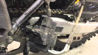 WR250R Exhaust and EXUP valve removal [upl. by Ydarg]