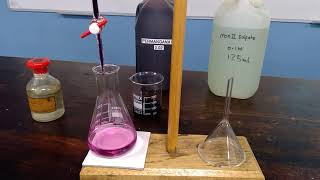 Redox Titration between MnO4 and Fe2 [upl. by Atinomar]