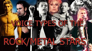 VOICE TYPES OF THE ROCKMETAL STARS VOL1 [upl. by Mraz]