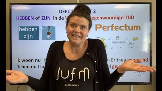 NT2 perfectumHEBBEN amp ZIJN voltooide tijd ik HEB gewandeldik BEN naar school gefietst😱learndutch [upl. by Ahsaf257]