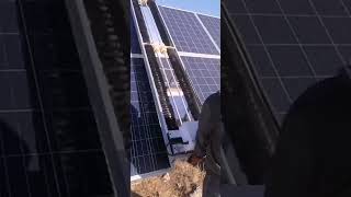 Dry And Wet Mode Solar Panel Cleaning Robot Solar Panel Washing Machine PV Cleaning Machine [upl. by Spitzer506]