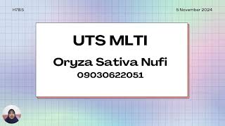 UTS Manajemen Layanan TI Oryza Sativa Nufi [upl. by Win]