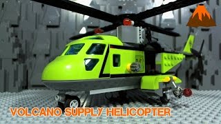 LEGO City Volcano Explorers Supply Helicopter 60123 [upl. by Akinahs]