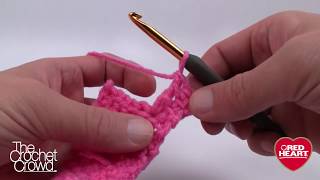 BEGINNER Crochet Treble Link Stitch  trlink [upl. by Ottillia]