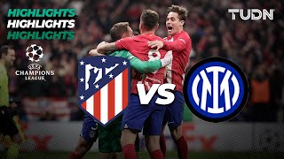 HIGHLIGHTS  Atl Madrid 3212 Inter  UEFA Champions League 202324  8vos  TUDN [upl. by Acimad]