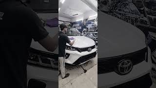 Ceramic Coating on Fortuner Legender automobile detailing [upl. by Akiraa]