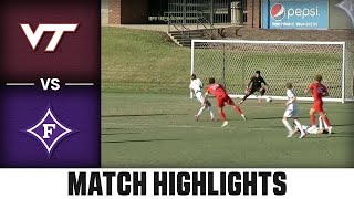 Virginia Tech vs Furman Match Highlights  2024 ACC Mens Soccer [upl. by Eltotsira501]