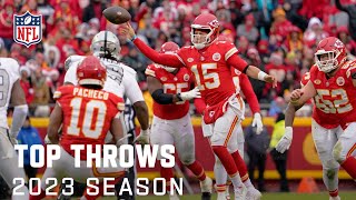 Top Throws of The 2023 Regular Season  NFL Highlights [upl. by Ednyl]