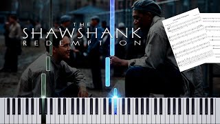 The Shawshank Redemption  Theme  SHEET amp MIDI  Easy Piano Tutorial [upl. by Loredo946]