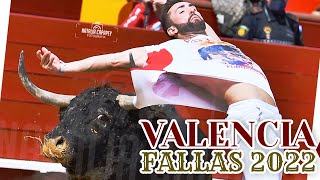 💥¡LE ARRANCA LA CAMISETA 🏆 XXV CONCURSO DE RECORTES CON TOROS EN VALENCIA 🔥 FALLAS 2022 [upl. by Selokcin147]