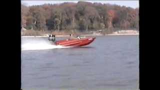 1965 Glasspar G3 1965 ski boat 53 mph [upl. by Aihsilef]