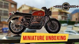 ROYAL ENFIELD INTERCEPTOR MINIATURE UNBOXING [upl. by Denman162]