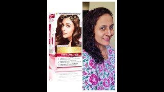 Loreal Paris No Ammonia excellence cream Aishwaryas Brown hair color Honest review [upl. by Ardnaz]