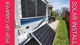 Installing Solar Panel on a POP UP CAMPER  Jayco Jay series [upl. by Yendor]