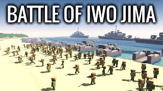 World War 2 in Minecraft  BATTLE OF IWO JIMA [upl. by Cavan]