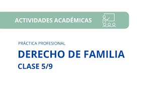 “DERECHO DE FAMILIA”  CLASE 59 [upl. by Yrocal137]